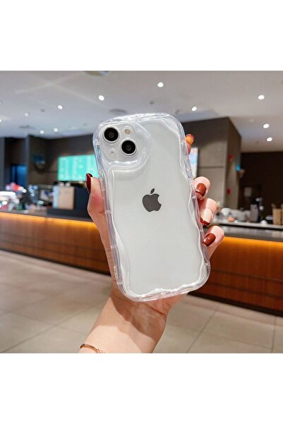 Choice9 جراب هاتف سيليكون شفاف بتصميم مموج لهاتف آيفون 17، متوافق مع آيفون 17...