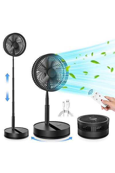 Choice 2 مروحة تلسكوبية قابلة للطي بسعة 7200 مللي أمبير في الساعة، مروحة لاسل...