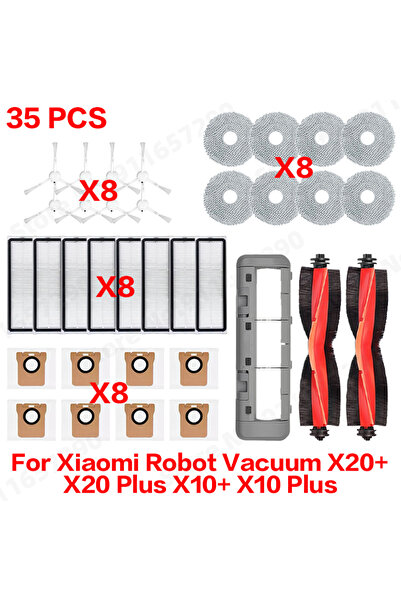Choice7 مجموعة من قطعتين لمكنسة الروبوت X20 Plus/ X20+/X10+ / X10 Plus، قطع غ...