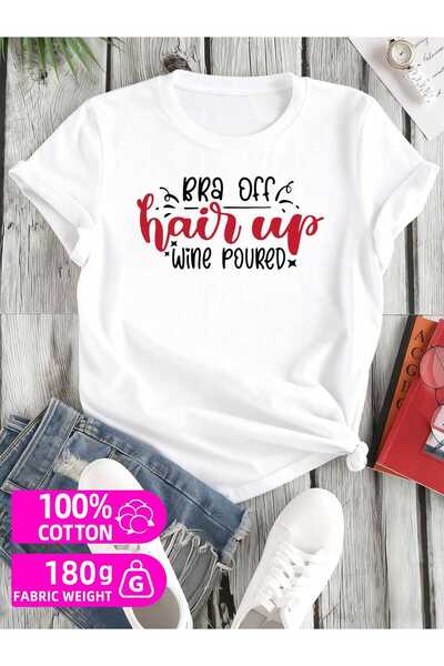 23 nisan 1 pack Fun Bra Off Tee | Unisex Couple T-shirts, 180G 100%, Graphic ...