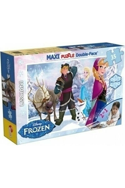 Lisciani Giochi Puzzle pentru copii Frozen Maxi cu două fețe 35 piese