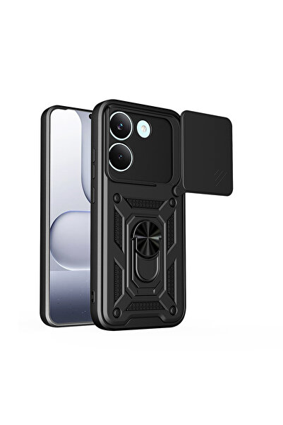 Nezih Case Poco X8 Pro Uyumlu Magnetik Standlı Kamera Korumalı Sürgülü Kapak ...