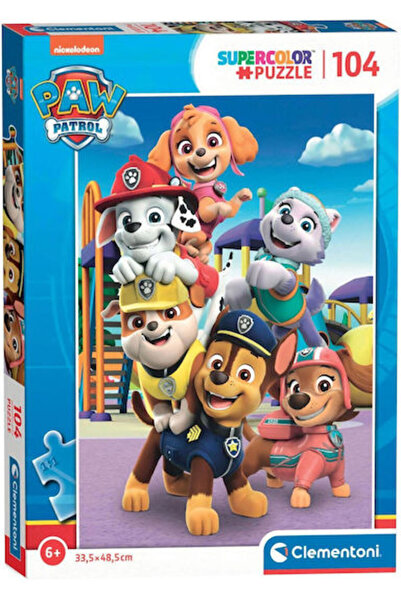 CLEMENTONI Puzzle pentru copii Supercolor Paw Patrol pentru 6+ ani 104 piese