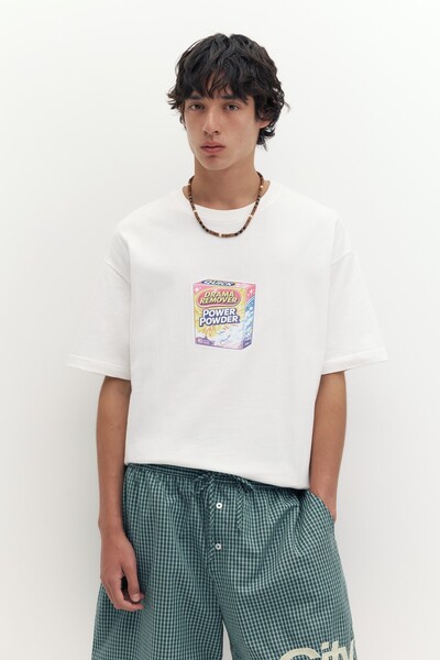 Pull & Bear STWD deterjan grafikli tişört
