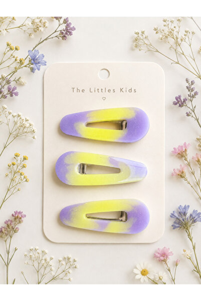 the Littles Kids Epoxy Mixed Color Handmade Crocodile Clip Buckle Set