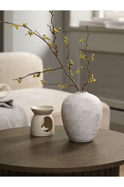 petbutik35 Vase Ivarto Ø17Xh21Cm White/Gray