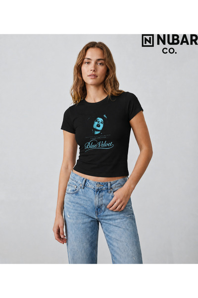 Grafftee Clothing Μπλε βελούδινο σχέδιο, 100% βαμβάκι, Unisex, Υψηλής ποιότητ...