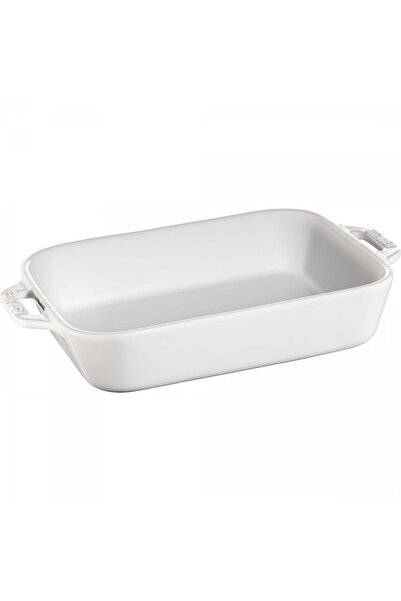 STAUB Tava fara capac, Staub, Ceramica, 20x16cm, 1.1l, Alb