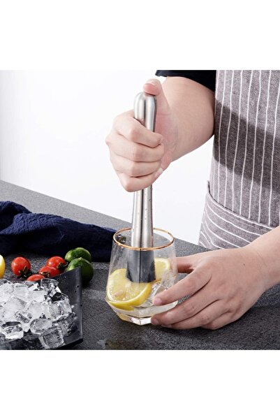 tafce Buz Kırma Ezme Çubuğu Mojito Kokteyl Yapma Tokmağı Nane Limon Meyve Ezici