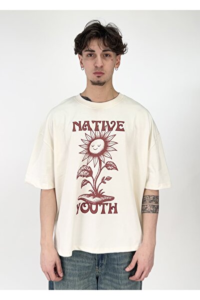 zaee Μπλουζάκι με στάμπα Native Youth σε μεγάλο μέγεθος