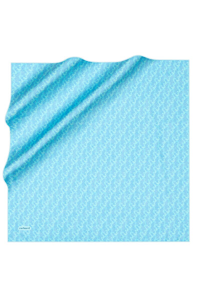 Cacharel Turquoise 90X90 Silk Twill Scarf