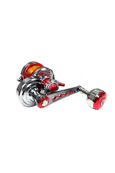 Jigging Master Wiki Devil Star Mini Turbo Knob (Sağ Kol) Titanium Red Jig Olt...