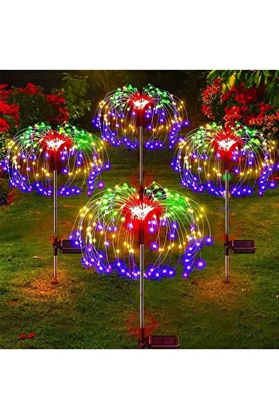PLTECH Solar Bahçe Işığı – Güneş Enerjili 60 LED Karahindiba Çim Lambası, Dış...
