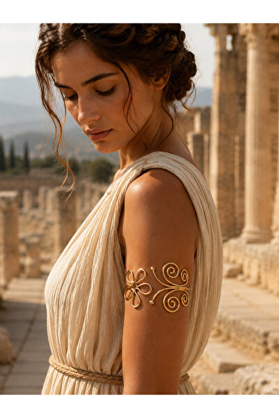 Atelier Licia Ancient Greek Style Gold Color Adjustable Pazu Bracelet 28 cm |...
