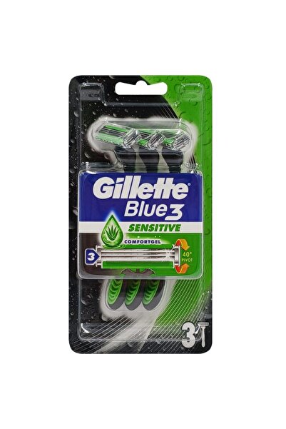 Gillette Aparat de Ras, Gillette, Blue3 3 buc Sensitive Comfort Gel Aloe