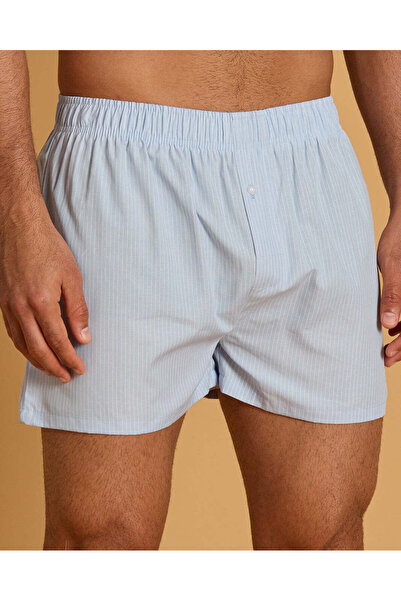 REDTAG Men Blue Solid Woven Boxers Pck of 2