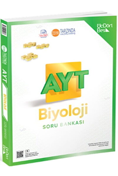Üç Dört Beş Yayıncılık ÜçDörtBeş Yayınları AYT Kimya + Biyoloji Soru Bankası