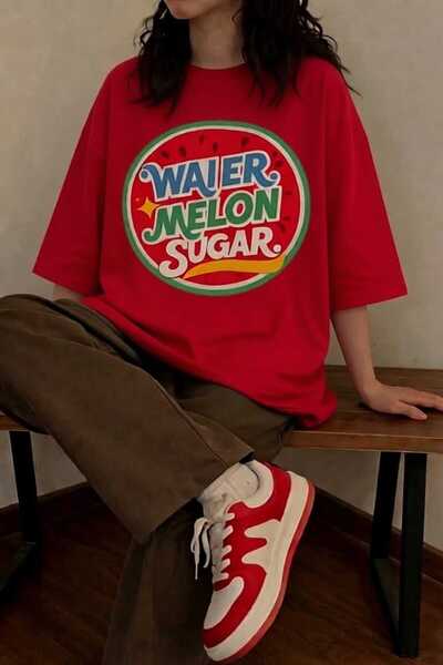 New Shine Watermelon Sugar Printed Cotton T-Shirt