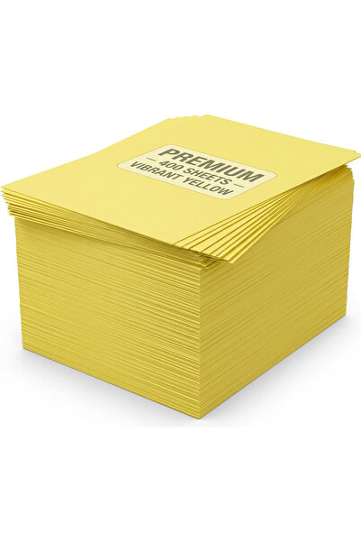 FWM Premium A4 Yellow Colored Paper – 80GSM Multi-Purpose Copier & Craft Shee...