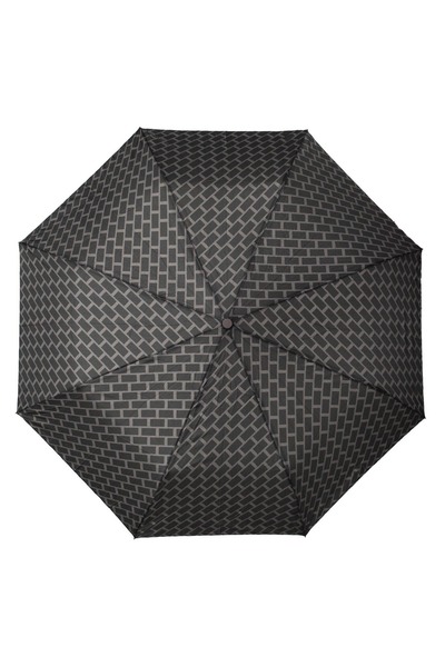 Z Store Umbrelă pliabilă de ploaie, model negru taupe, 24,5 cm