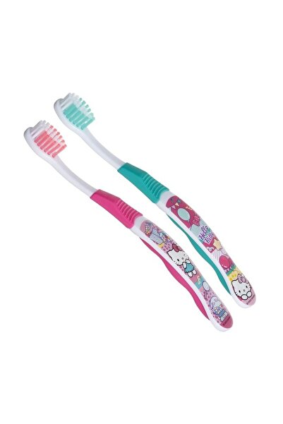 Jumbo Periuță de dinți copii, model Hello Kitty, 16 cm, set 2 bucăți, design ...