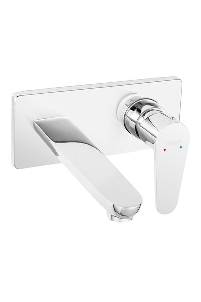 FERRO Algeo BAG3PA18 Μπαταρία Νιπτήρος Εντοιχισμού Χρωμέ Κεραμικό, Κράμα Ορει...