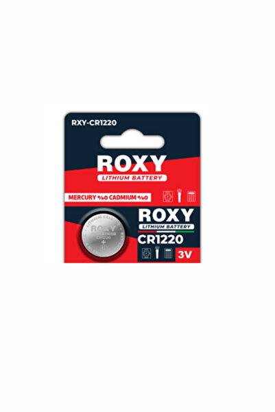 SatışMax Lüx Roxy Cr1220 Lityum Kartela Düğme Pil 1 Adet