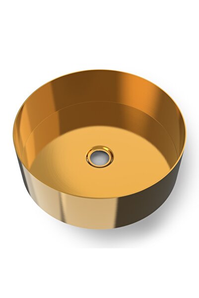 voss Luna V1040-211 Νιπτήρας Gold Brushed PVD Ø40εκ.