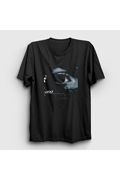 Presmono Unisex Black Supercoolnothing V2 Rock 16Volt T-Shirt 614552Tt