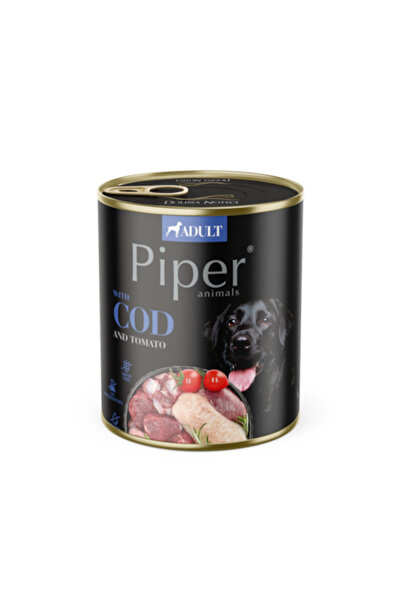 Dolina Noteci Hrană umedă pentru câini, Piper cu cod și roșii, 800 gr