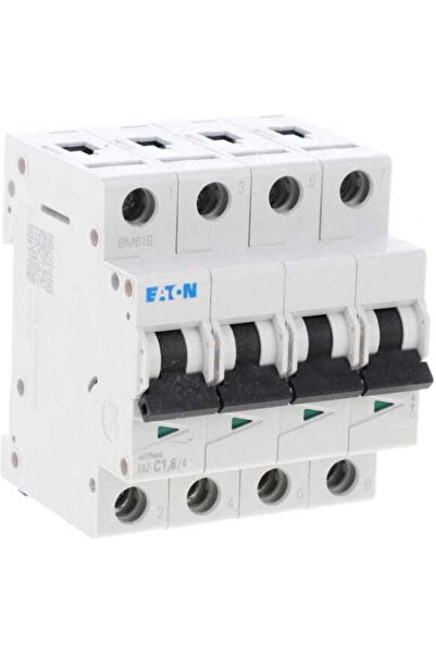 Eaton Disjunctor 4 poli C 1.6A 15kA AC Faz-C1.6/4 279048