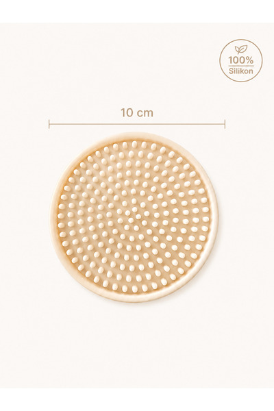 Siliconly 8 Pieces of Silicone Coasters – Coasters – 100% Silicone Coasters Ecru