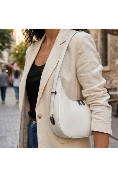 Home Patent Leather Shiny Women's Shoulder and Shoulder Bag