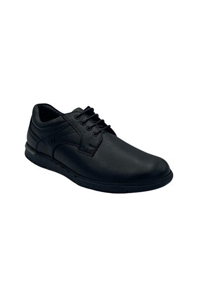 Mario Lavalle , pantofi casual bărbați model 2065, piele naturală, Negru