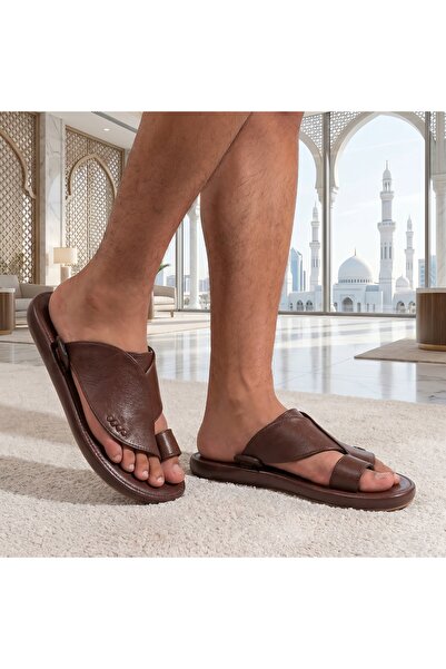 Fuzhoulanyang Men's Traditional Arabic Sandals Slip-On Comfort Lightweight Ou...