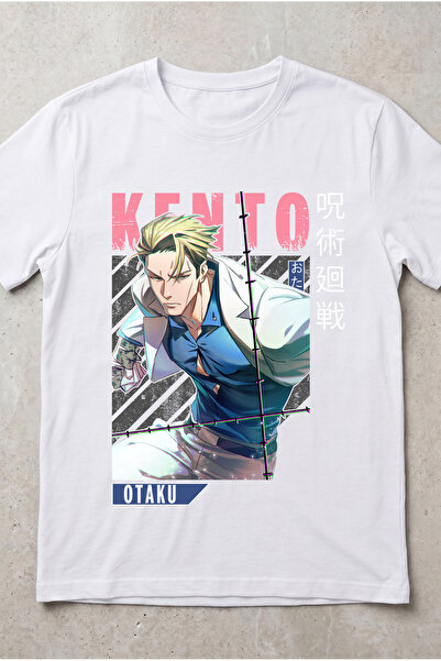 Silkensoul Jujutsu Kaisen Kento Nanami Anime Printed Standard Cut Unisex Tshirt