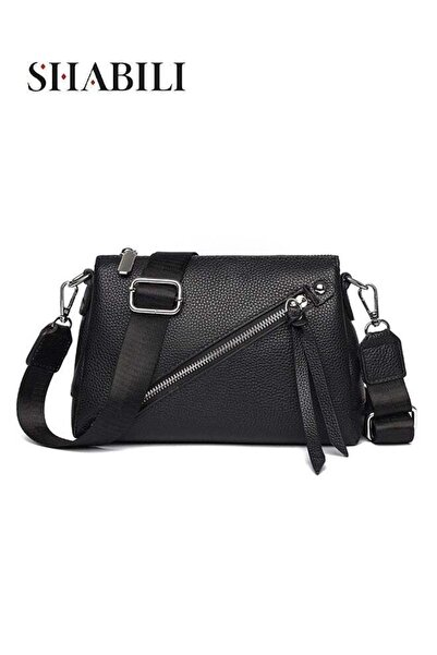 SHABILI Women Genuine Leather Shoulder Crossbody Satchel Bag, Ladies Multi‑Po...