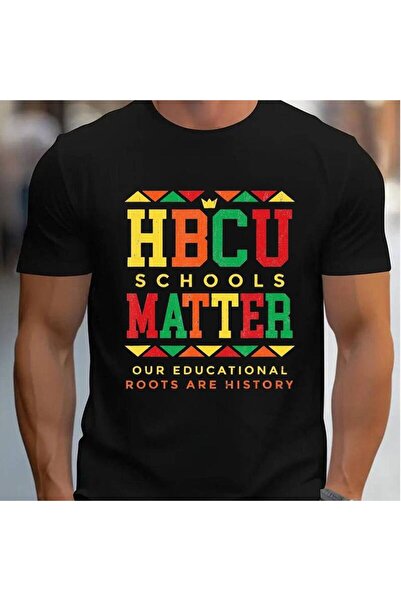 STITCHLY HBCU Schools Matter Print Crew Neck Short Sleeve T Shirt