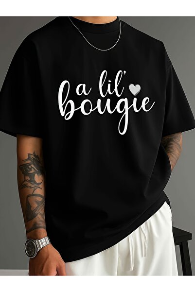 BASEPULSE تي شيرت رجالي من Ba Lil' Bougie بتصميم دائري أسود مع تصميمك الخاص، ...
