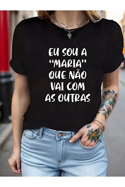 12 Teknoloji Women's "I'm Who Doesn't Follow The Crowd" T-Shirt - "Eu Sou Mar...