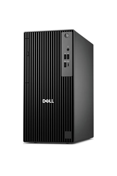Dell كمبيوتر مكتبي برو QCT-1250 تاور - معالج Intel Core i5-14500، ذاكرة وصول عشوائي 8 جيجابايت، قرص صلب M.2 SSD بسعة 512 جيجابايت، نظام تشغيل DOS مجاني، أسود