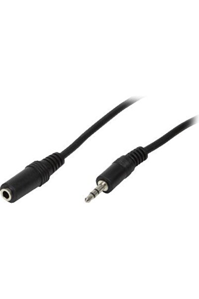 LogiLink Cablu Jack 3.5mm Tată la Mamă Negru 5m