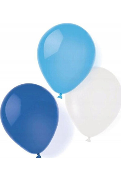 AMSCAN Set de 8 baloane din latex, albastre, 25.4cm