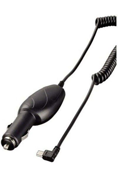 Hama Cablu de încărcare auto cu încărcător auto mini USB înclinat 1A, Negru C...