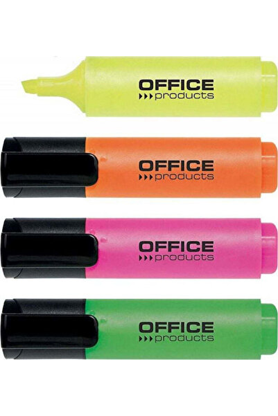 OFFICE products Evidențiatoare negre 4 bucăți