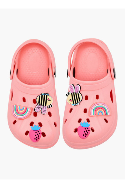 Aqua Girls Jibbitz Embellished Clogs