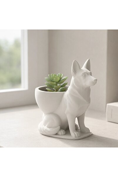 OEM Mini Ghiveci Decorativ Suport Plante Ciobanesc German Imprimat 3D