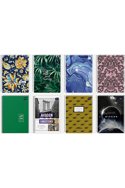 Interdruk Caiete spiralate linierte Colosbook 5 bucăți (Diverse modele/culori)