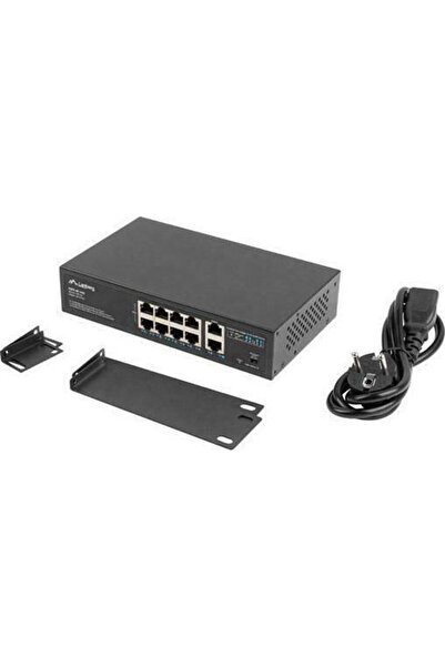 Lanberg RSFE-8P-2GE-120 Switch L2 PoE+ negestionat cu 8 porturi Ethernet Giga...