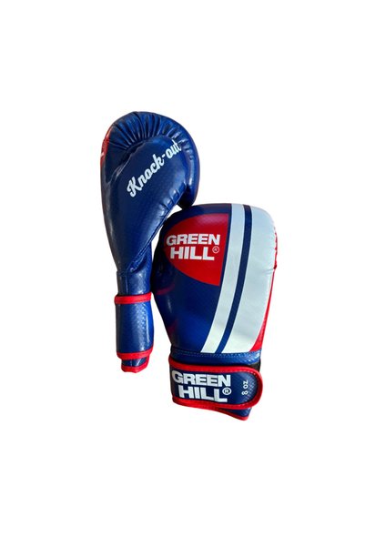 Green Hill Knockout Boks Eldiveni - Mavi